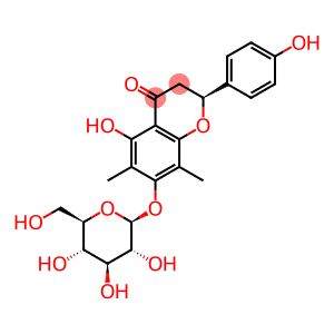 4H-1-Benzopyran-4-one, 7-(β-D-glucopyranosyloxy)-2,3-dihydro-5-hydroxy-2-(4-hydroxyphenyl)-6,8-dimethyl-, (2S)-