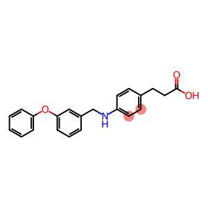 3-(4-((3-phenoxybenzyl)amino)phenyl)propanoic acid