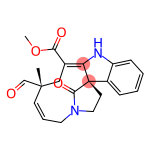 (5Z,7R,9Z,14bS)-7-Formyl-1,2,4,7,8,10-hexahydro-7-methyl-15-oxo-3,14b-methanoazacycloundecino[5,4-b]indole-9-carboxylic acid methyl ester