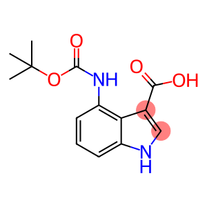 1H-Indole-3-carboxylic acid, 4-[[(1,1-dimethylethoxy)carbonyl]amino]-