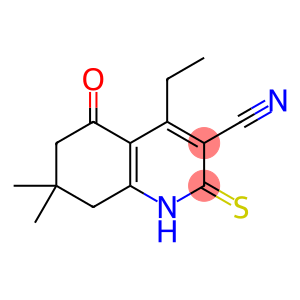 3-QUINOLINECARBONITRILE, 4-ETHYL-5,6,7,8-TETRAHYDRO-2-MERCAPTO-7,7-DIMETHYL-5-OXO-