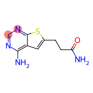 3-(4-Aminothieno[2,3-d]pyrimidin-6-yl)propanamide