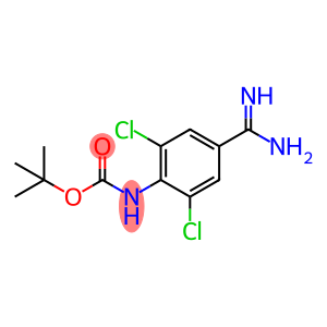 1-BOC-AMINO-4-CARBAMIMIDOYL-2,6-DICHLORO-BENZENE