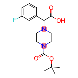 1-Piperazineacetic acid, 4-[(1,1-dimethylethoxy)carbonyl]-α-(3-fluorophenyl)-