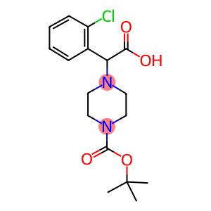 4-[CARBOXY-(2-CHLORO-PHENYL)-METHYL]-PIPERAZINE-1-CARBOXYLIC ACID TERT-BUTYL ESTER HYDROCHLORIDE
