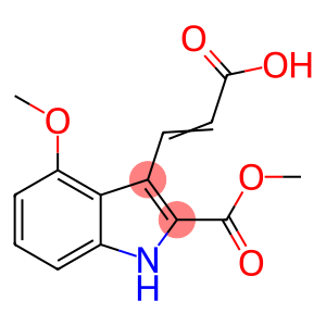 METHYL 3-(2-CARBOXY-VINYL)-4-METHOXY-1H-INDOLE-2-CARBOXYLATE