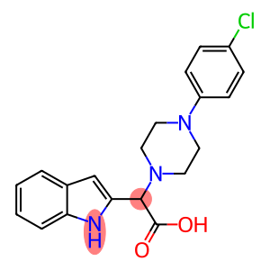 1H-Indole-2-acetic acid, α-[4-(4-chlorophenyl)-1-piperazinyl]-