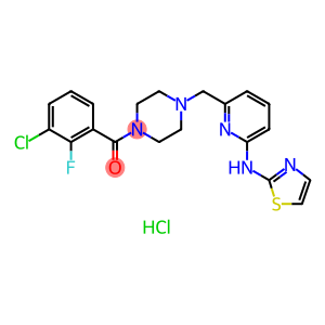 1-(3-Chloro-2-fluorobenzoyl)-4-[[6-(2-thiazolylamino)-2-pyridinyl]methyl]piperazine hydrochloride