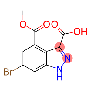 1H-Indazole-3,4-dicarboxylic acid, 6-bromo-, 4-methyl ester