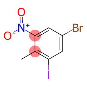 Benzene, 5-bromo-1-iodo-2-methyl-3-nitro-