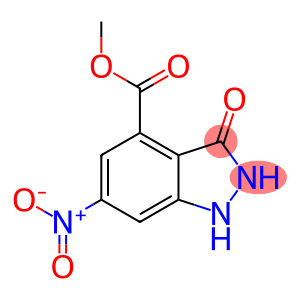 1H-Indazole-4-carboxylic acid, 2,3-dihydro-6-nitro-3-oxo-, methyl ester