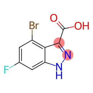 1H-Indazole-3-carboxylic acid, 4-bromo-6-fluoro-