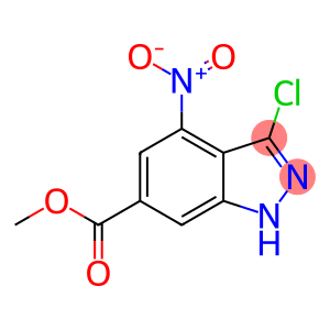 1H-Indazole-6-carboxylic acid, 3-chloro-4-nitro-, methyl ester
