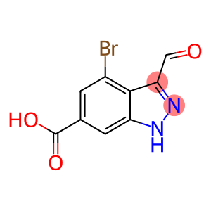 3-醛基-4-溴-吲唑-6-羧酸