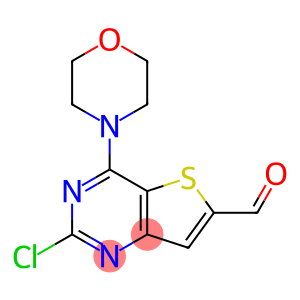 2-chloro-4-(4-morpholinyl)-Thieno[3,2-d]pyrimidine-6-carboxaldehyde