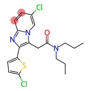 Imidazo[1,2-a]pyridine-3-acetamide, 6-chloro-2-(5-chloro-2-thienyl)-N,N-dipropyl-