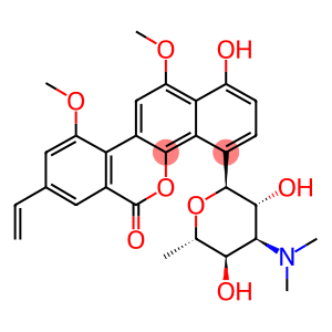 4-[3-(Dimethylamino)-3,6-dideoxy-α-D-altropyranosyl]-8-ethenyl-1-hydroxy-10,12-dimethoxy-6H-benzo[d]naphtho[1,2-b]pyran-6-one