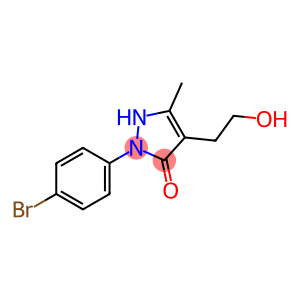 2-(4-BROMOPHENYL)-4-(2-HYDROXYETHYL)-5-METHYL-1,2-DIHYDRO-3H-PYRAZOL-3-ONE