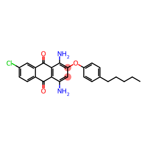 9,10-Anthracenedione, 1,4-diamino-7-chloro-2-(4-pentylphenoxy)-