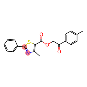 2-(4-methylphenyl)-2-oxoethyl 4-methyl-2-phenyl-1,3-thiazole-5-carboxylate