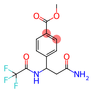 Benzoic acid, 4-[3-amino-3-oxo-1-[(2,2,2-trifluoroacetyl)amino]propyl]-, methyl ester
