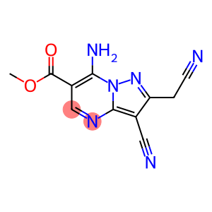 Pyrazolo[1,5-a]pyrimidine-6-carboxylic acid, 7-amino-3-cyano-2-(cyanomethyl)-, methyl ester