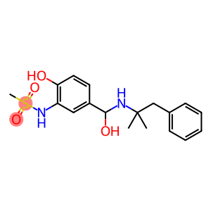 Methanesulfonamide, N-[5-[[(1,1-dimethyl-2-phenylethyl)amino]hydroxymethyl]-2-hydroxyphenyl]-