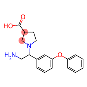 1-[2-AMINO-1-(3-PHENOXY-PHENYL)-ETHYL]-PYRROLIDINE-3-CARBOXYLIC ACID