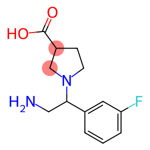 1-[2-AMINO-1-(3-FLUORO-PHENYL)-ETHYL]-PYRROLIDINE-3-CARBOXYLIC ACID