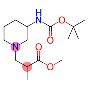 3-(3-TERT-BUTOXYCARBONYLAMINO-PIPERIDIN-1-YL)-2-METHYL-PROPIONIC ACID METHYL ESTER