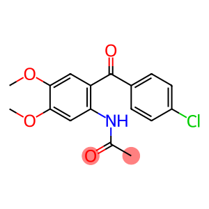 Acetamide, N-[2-(4-chlorobenzoyl)-4,5-dimethoxyphenyl]-