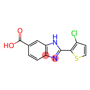 1H-Benzimidazole-5-carboxylic acid, 2-(3-chloro-2-thienyl)-