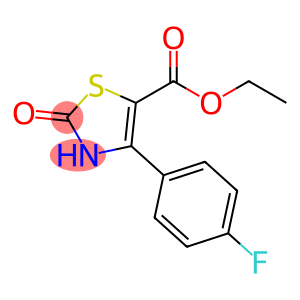 5-Thiazolecarboxylic acid, 4-(4-fluorophenyl)-2,3-dihydro-2-oxo-, ethyl ester