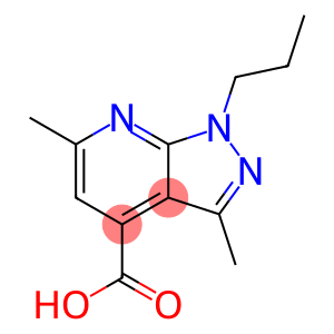 3,6-DIMETHYL-1-PROPYL-1 H-PYRAZOLO[3,4-B ]PYRIDINE-4-CARBOXYLIC ACID