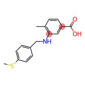 4-methyl-3-{[4-(methylsulfanyl)benzyl]amino}benzoic acid