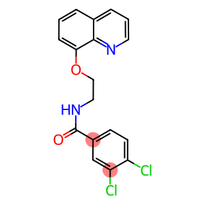 3,4-dichloro-N-[2-(8-quinolinyloxy)ethyl]benzamide