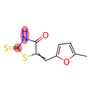 5-[(5-甲基-2-呋喃)亚甲基]-2-硫代-四氢噻唑-4-酮