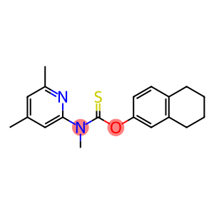 Carbamothioic acid, (4,6-dimethyl-2-pyridinyl)methyl-, O-(5,6,7,8-tetrahydro-2-naphthalenyl) ester (9CI)