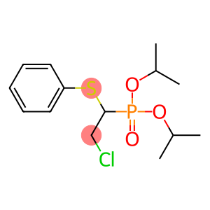 Phosphonic acid, [2-chloro-1-(phenylthio)ethyl]-, bis(1-methylethyl) ester