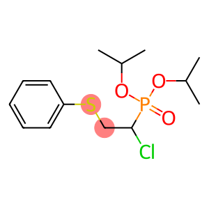 Phosphonic acid, [1-chloro-2-(phenylthio)ethyl]-, bis(1-methylethyl) ester