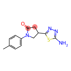 2-pyrrolidinone, 4-(5-amino-1,3,4-thiadiazol-2-yl)-1-(4-methylphenyl)-