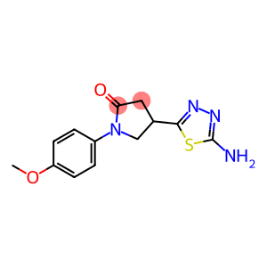 4-(5-氨基-[1,3,4]噻二唑-2-基)-1-(4-甲氧基-苯基)-吡咯烷-2-酮