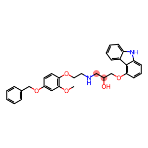 1-(9H-Carbazol-4-yloxy)-3-[[2-[2-methoxy-4-(phenylmethoxy)phenoxy]ethyl]amino]-2-propanol