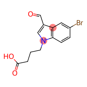 1H-INDOLE-1-BUTANOIC ACID, 5-BROMO-3-FORMYL-