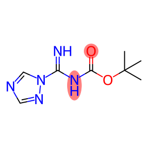 Carbamic acid, N-(imino-1H-1,2,4-triazol-1-ylmethyl)-, 1,1-dimethylethyl ester