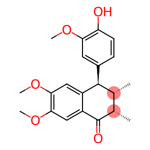 (2S,3S,4R)-3,4-Dihydro-4-(4-hydroxy-3-methoxyphenyl)-6,7-dimethoxy-2,3-dimethyl-1(2H)-naphthalenone