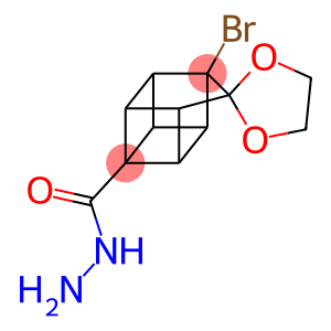 1-BROMOSPIRO(PENTACYCLO[4.3.0.0(2,5).0(3,8).0(4,7)]NONANE-9,2'-[1,3]-DIOXOLANE)-4-CARBOHYDRAZIDE