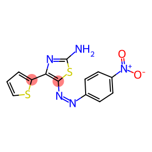 2-AMINO-5-((4-NITROPHENYL)DIAZENYL)-4-(2-THIENYL)-1,3-THIAZOLE