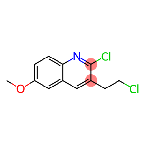 2-CHLORO-3-(2-CHLOROETHYL)-6-METHOXYQUINOLINE