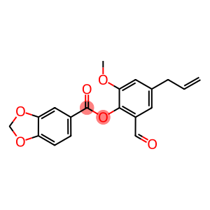 4-allyl-2-formyl-6-methoxyphenyl 1,3-benzodioxole-5-carboxylate